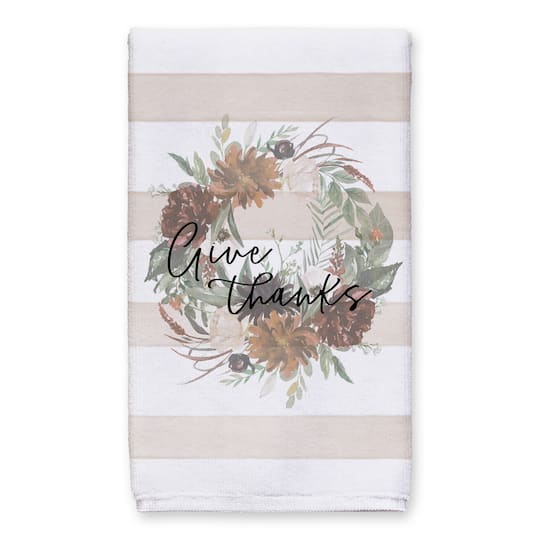 Give Thanks Wreath Tea Towel Set
